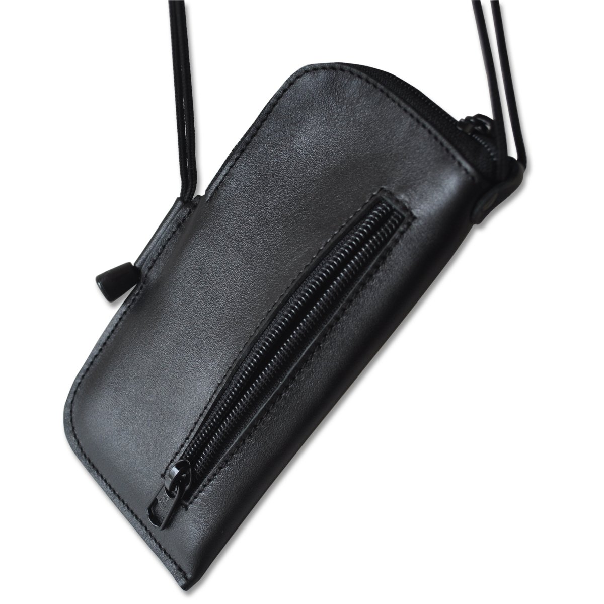 HAPPER STUDIO Mini messenger bag Samsung Galaxy S6 Edge genuine leather case cover wallet with pockets zippers adjustable removable neck strap sleeve pocket