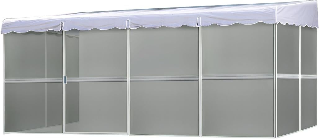 Amazon Com Patio Mate 8 Panel Screen Enclosure 89322 White With