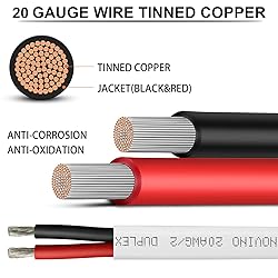 20 Gauge Marine Wire,20 AWG 200ft Duplex Marine