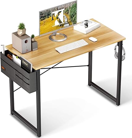Amazon Kkl パソコンデスク Pcデスク 机 ワークデスク オフィスデスク 収納袋付き 幅100cm 奥行50cm 組立簡単 在宅勤務 パソコンテーブル ゲーミングデスク 学習机 勉強机 シンプルデスク ナチュラル パソコンデスク 文房具 オフィス用品