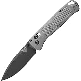 Benchmade Bugout EDC Knife, S30V Steel Blade (535BK-08) | Storm Gray Grivory handle, Drop-Point blade