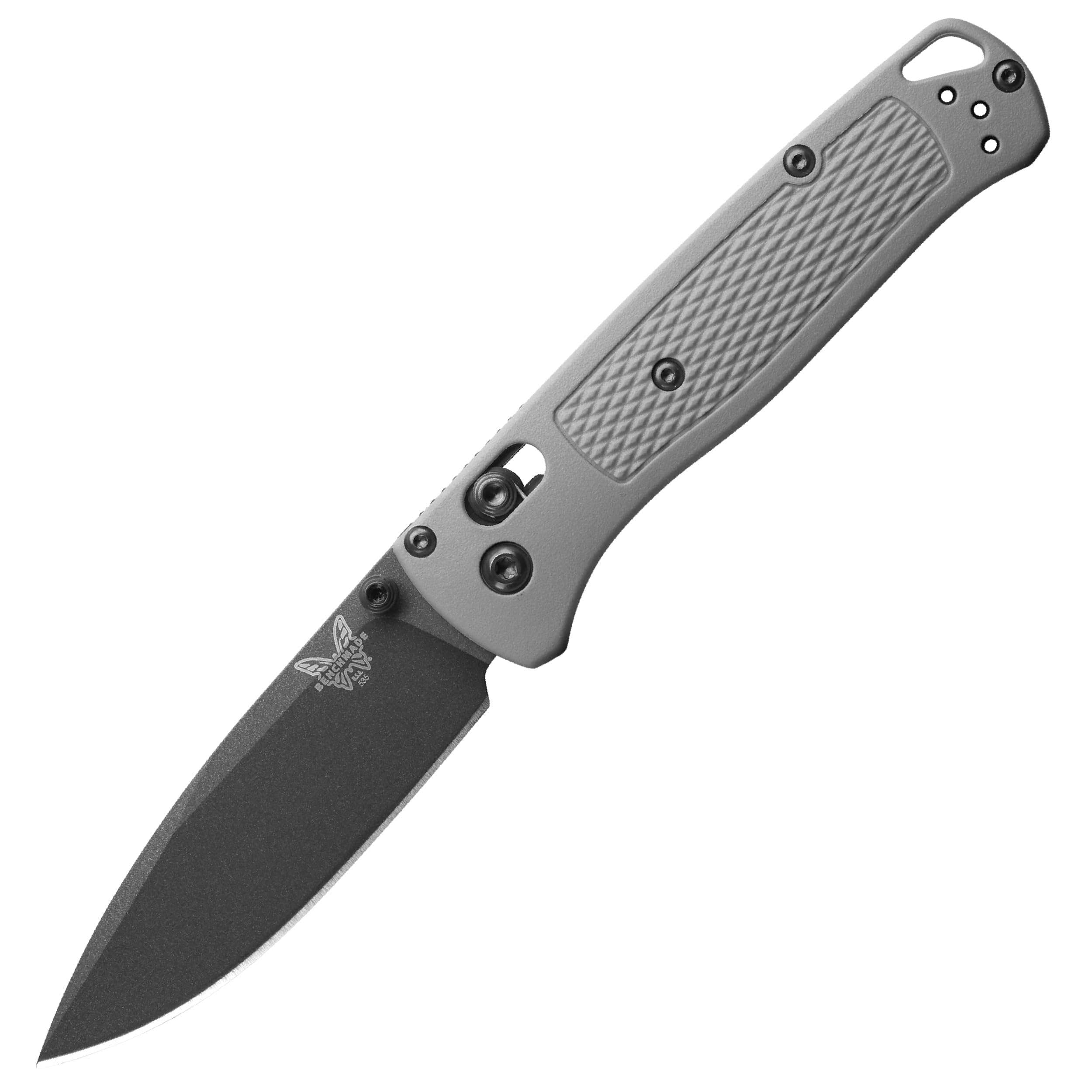 Photo 1 of Benchmade - Bugout Outdoor EDC Folding Knife, Slim, Lightweight, Plain Edge, Drop-Point Blade, CPM-S30V Stainless Steel (58-60HRC), Grivory Handle (535BK-08)