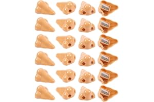JUVALE 24 Pack Nose Pencil Sharpener for Kids - Funny Sharpeners for Novelty Gag Gifts, 1.7 x 1 x 2.2 in