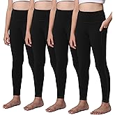 AENLLEY Yoga Active Leggings for Girls with 2 Pockets - Kids Workout Yoga Pants for Athletic (Pack of 2