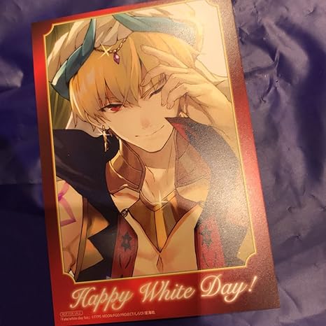 Amazon Co Jp Fate Stay Night Fgo ホワイトデー ポストカード ギルガメッシュ ホビー 通販