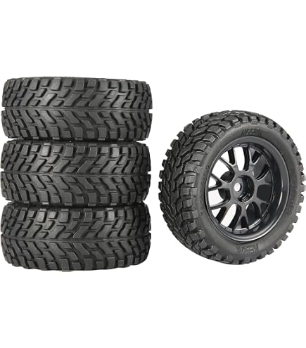 thumbnail image 2 of 1/10 Scale RC Buggy Wheels & Tires - 12mm Hex Hubs For HSP, Traxxas, Redcat & WLtoys 2 of 10