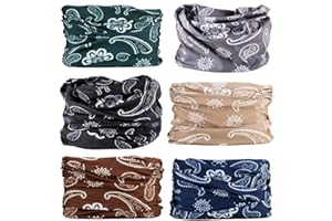 MOBEST Neck Gaiter Mask Face Scarf Bandana Tube Cover Headwear Balaclava Headband Headwrap for Men and Women