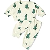 SunoZee Toddler Baby Waffle Food Long Sleeve Sweatshirt Top Jogger Pants Set Cute Fall Winter Clothes Set