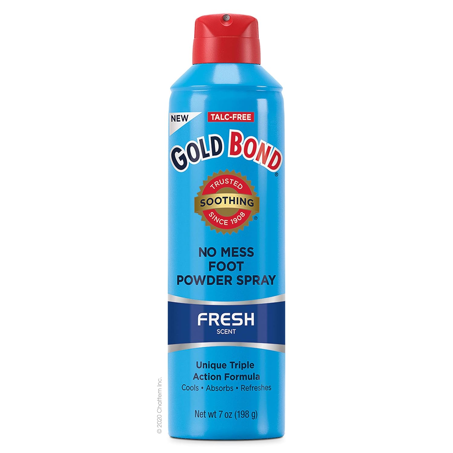 Gold Bond No Mess Talc-Free Foot Powder Spray 7 oz, Fresh Scent: Beauty