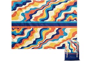 Diveblues Extra Large Picnic Blanket, Sandproof Waterproof, Dual Layer, Quick Dry, Water Resistant, Compact Travel Blanklet for Beach, Park, Camping, Outdoors, Vacation, Family Size XL 95"x71"