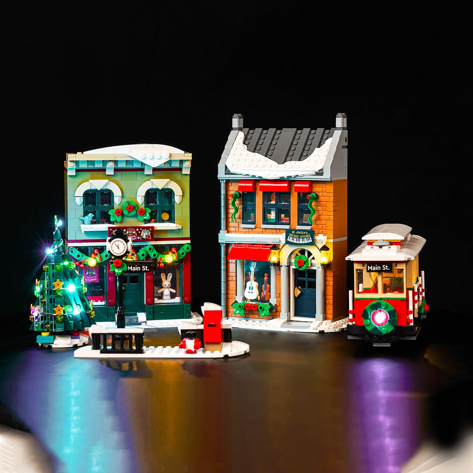 Led Light Kit for Lego Christmas Holiday Main Street, Led Lighting Set for Lego 10308 Holiday Main Street - Not Include Models, Just Light Kit (Standard Version) — image 1