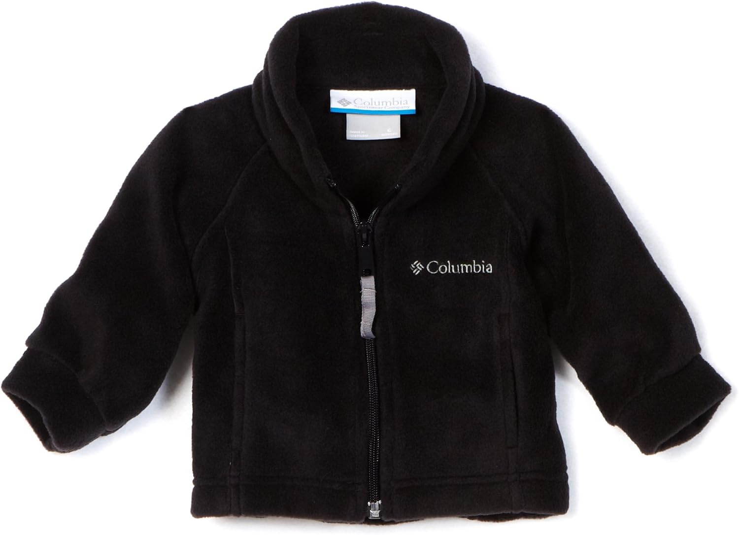 Columbia Baby Girls' Benton Springs Fleece Jacket, Black, 6