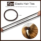Teenitor Brown Invisible Hair Bun Net Set with Pins & Bands - Ballet Dancers view 4