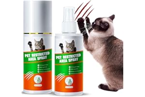 ELODSA Cat Deterrent Spray:100ML Cat Repellent Indoor for Cat and Kitten, Cat Scratch Deterrent for Furniture, Effective Cat Repellent Spray Training Aid for Furniture,Curtains,Sofas,Indoor & Outdoor
