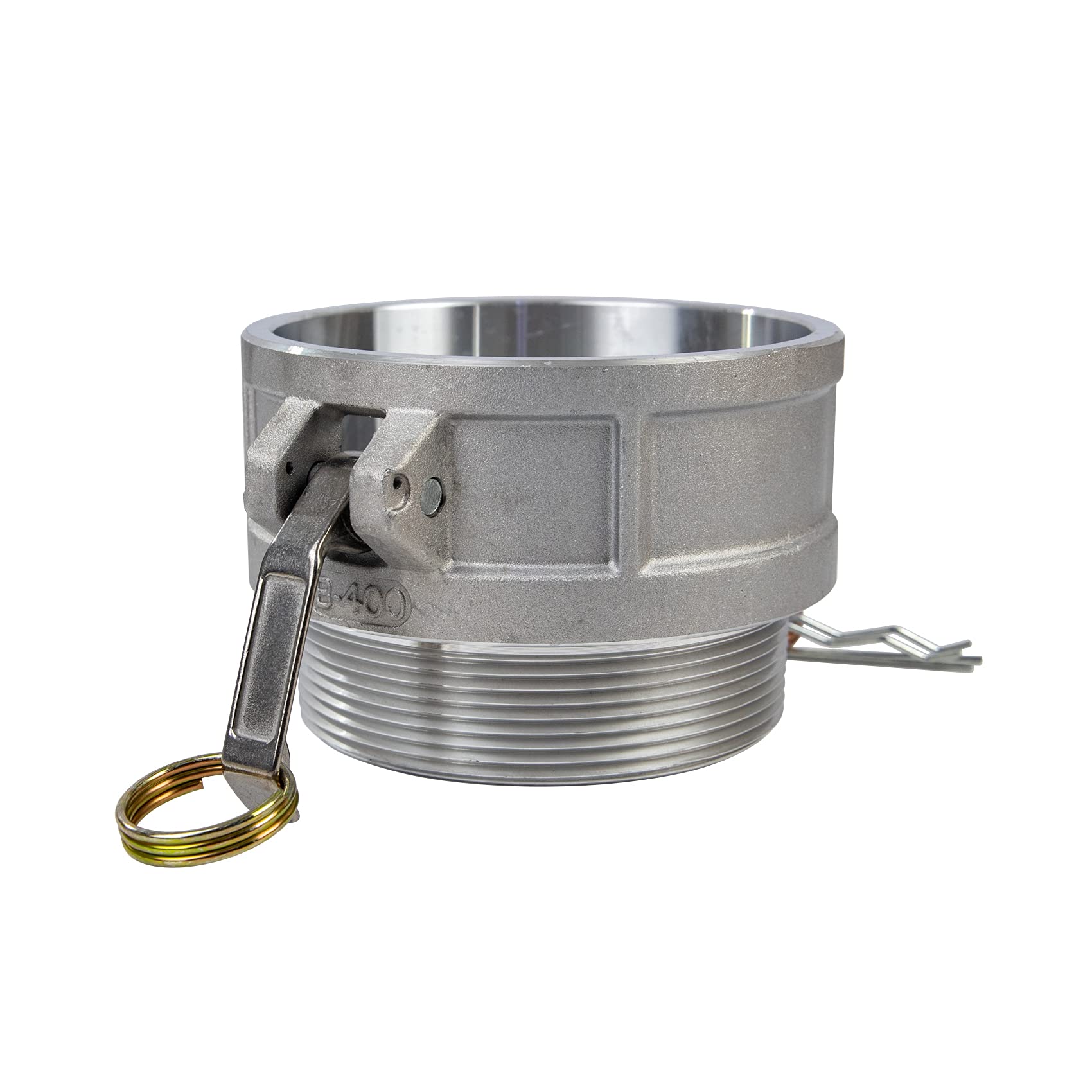 Photo 1 of Quafwia 1 pc Aluminum cam lock fittings (4" Part B) cam groove hose fitting camlock fittings, Male Adapter Female NPT Thread camlock fitting (4'')