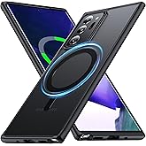 FNDMIL[NO.1 Magnetic for Samsung Galaxy Note 20 Ultra Case with MagSafe[Military Grade Drop Tested][Translucent Matte][Anti-Fingerprint] Soft Silicone for Galaxy Note 20 Ultra 5G Phone Case,Black