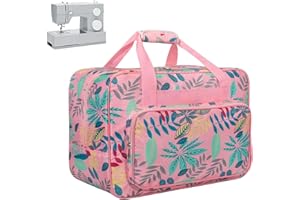 Haroranax Sewing Machine Carrying Case, Sewing Machine Carrying Case Tote Bag Universal Handbag Organizer with Pockets and Handles Fits Most Standard Singers, Brothers, Janome