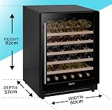Baridi 54 Bottle Wine Cellar Fridge Dellonda DH78 Black 135L Digital Touch view 4