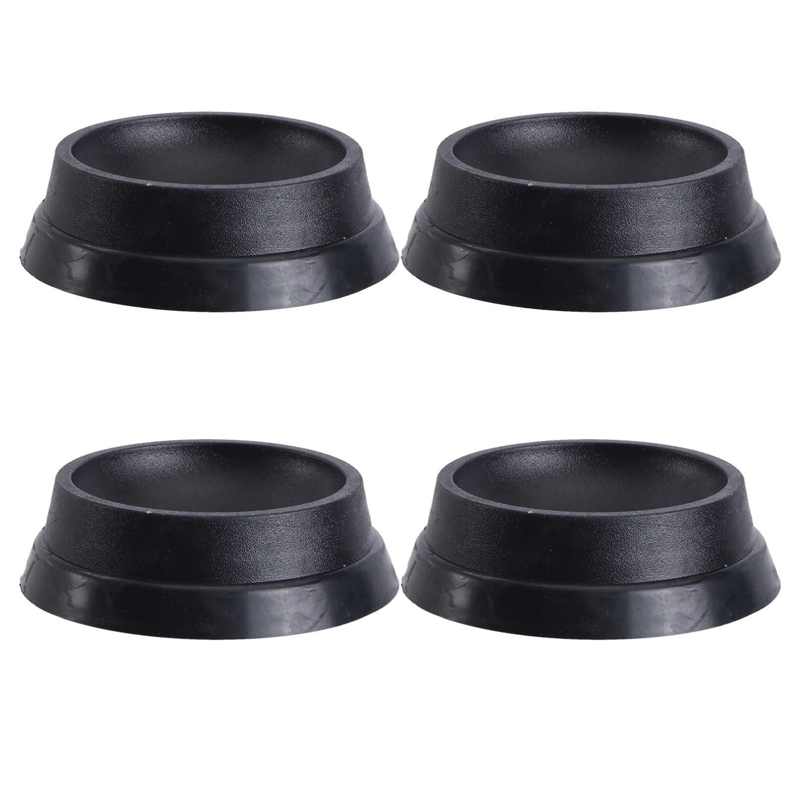 YARNOW Furniture Caster Cups| 1.97 Round Frame Stoppers, Floor Protector Coasters for Furniture Wheel Feet, 4 Pack- Black