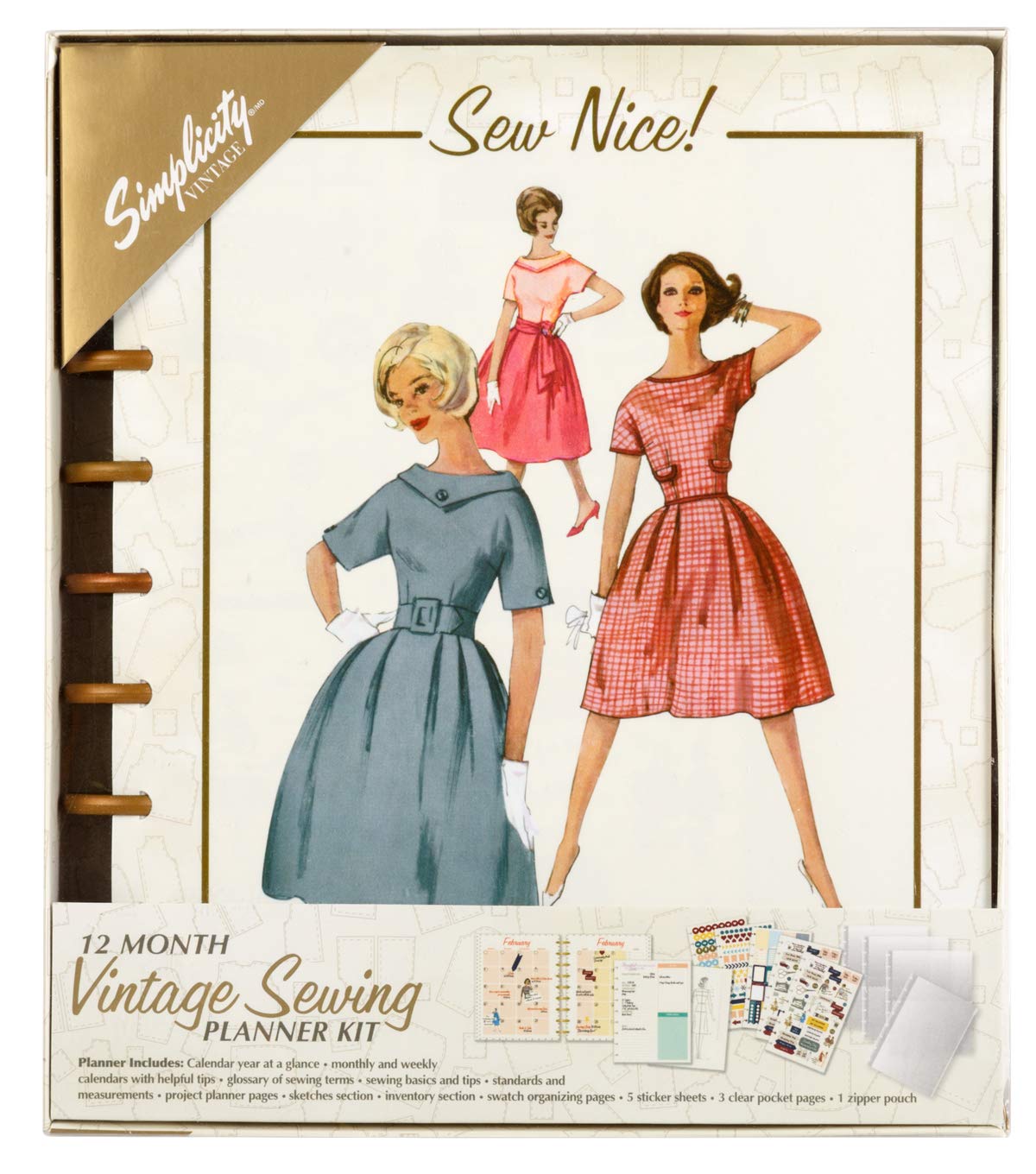 Simplicity Vintage Planner Undated, Multi, One Size