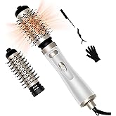 Hair Dryer Brush, 3-in-1 Rotating Round Hot Air Spin Brush Set with 2 Brushes (2" 
1.5"), Negative Ionic Blow Volumizer, 2 D