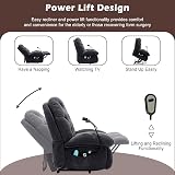 Merax Power Lift Recliner Chair with Heat & Massage for Seniors - Grey view 6