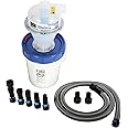 Assembled Quick Click Dust Separator with 5 Gallon Locking Collection Bin and Quick Click Power Tool Adapter Set with 10 Ft. Hose