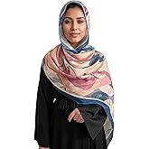 MiaoChoice Boho Scarf Hijab for Women Lightweight Floral Printed Scarves Fall Winter Fashion Shawl wraps