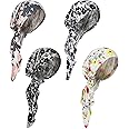 Halfchet 4 Pieces Chemo Headwear for Women Pre Tied Caps Soft Cotton Elastic Head Scarf for Patients