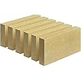 Fire Bricks, FireBrick, High Temperature Insulated Firebricks for Wood Stoves, Fireplaces, Size 9" X 4-1/2" X 1-1/4", Pack of 6, Wood Stove Bricks, Fireplace Brick