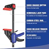 WORKPRO Ratchet Bar Clamp Set 150mm Jaw 285mm Spread 68kg 2-Pack view 4