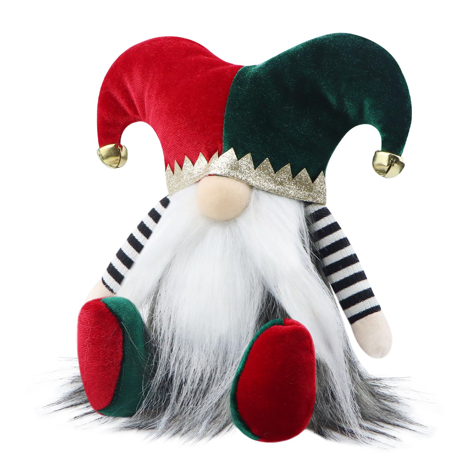 Gehydy Christmas Gonk Decorations Handmade Clown Gnome Xmas Decor for Home Kitchen Farmhouse