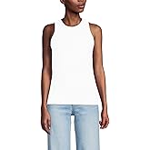 Lands' End Women's Drapey Rib Skimming Tank Top Shirt