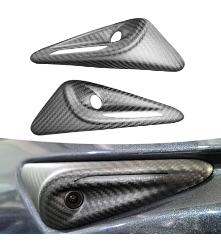 Amazon.com: Carbar Real Carbon Fiber Side Camera Cover for Tesla