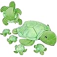 PixieCrush Stuffed Turtle Plush Toy - Cute Mommy Turtle with 4 Baby Turtles - Magical Sea Turtle Stuffed Animals for Girls Ages 3-8 - Plush Pillow Companion for Imaginative Playtime and Snuggles