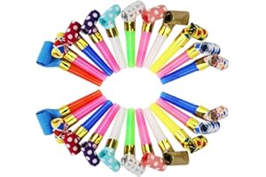Fansunta 100 Pcs Party Blower, Colorful Birthday Noisemakers Birthday Blow Horns Party Horns Party Whistles New Years Party Noisemakers Party Blowouts Whistles Party Blowouts Party Favors Noise Makers
