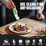 AWLKIM Instant Read Digital Meat Thermometer Waterproof Backlight view 5