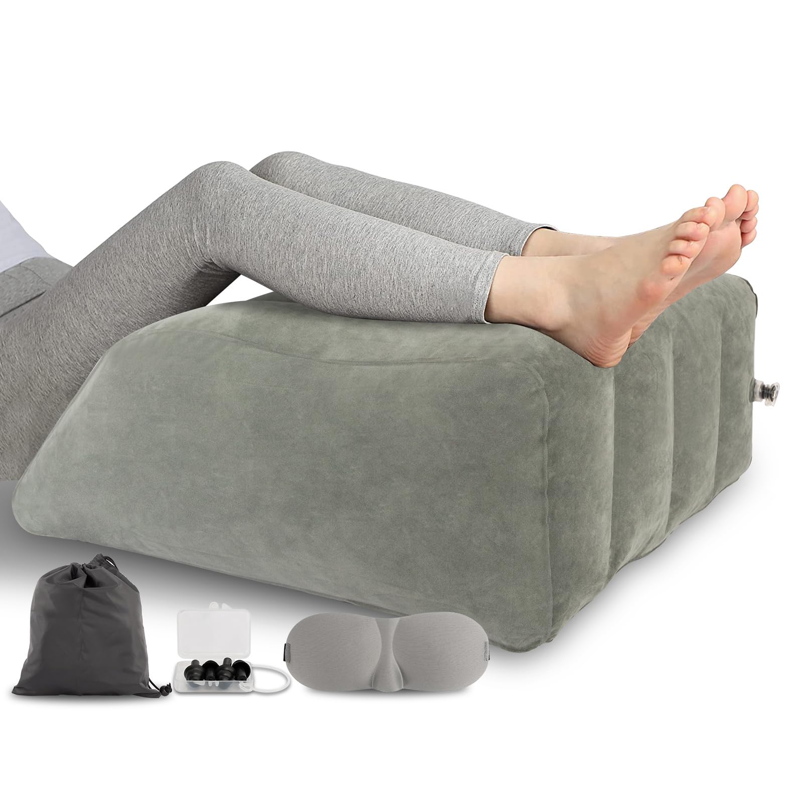 Leg Elevation Pillow Wedge Pillow for Sleeping Comfortable Leg Cushions Improve Blood Circulation Suitable for Muscle Relaxation and Relief from Swelling During Pregnancy