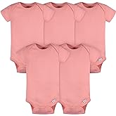 Gerber baby-boys 5 Pack Onesies Multi-packs Bundle Interlock 180 Gsm