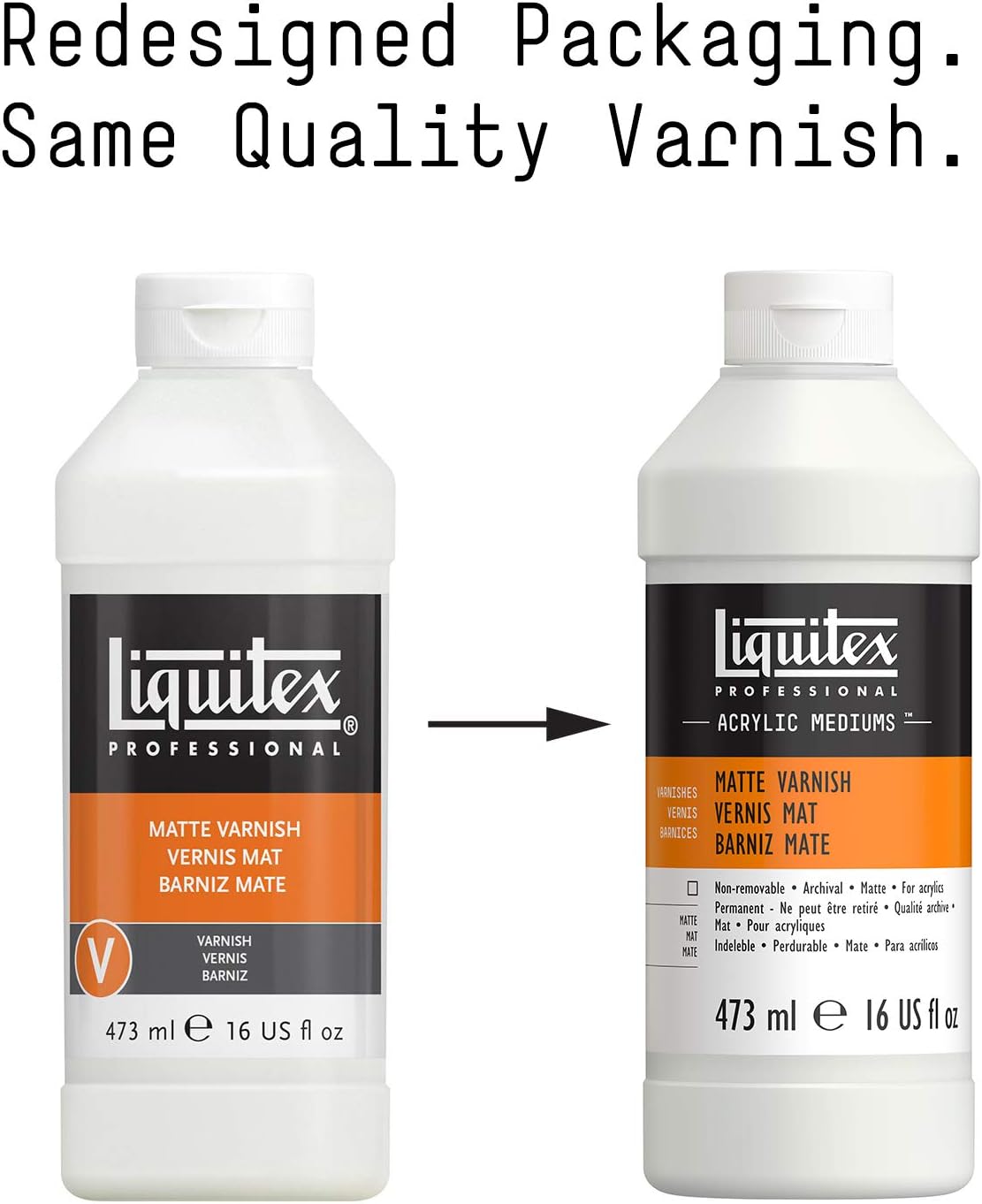 Liquitex 5216 Professional Matte Varnish, 473 ml , White, 473 ml (Pack of 1) - Image 3