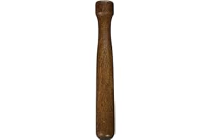 Winco Wooden Muddler, Lacquered Walnut