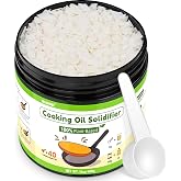 YULOFMVE Cooking Oil Solidifier Powder, 14 oz Solidifies Up to 40 Cups from Mess, 100% Plant-Based Grease Hardener for Easy Disposal, No Clogged Drains, for Frying Oil and Bacon Grease