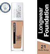 Maybelline New York Superstay Active Wear Foundation 21 Nude Beige 30 ml view 2