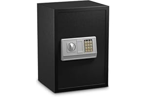 S AFSTAR Safstar Electronic Digital Safe, Large Sized Solid Steel Security Keypad Lock Box for Home Office Hotel Business, Jewelry Cash Money Passport Gun Cabinet (14" x 12" x 20")