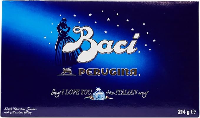 Baci Perugina Cioccolatini Fondenti Ripieni Al Gianduia E Nocciola Intera Scatola Regalo 214 G Amazon It Alimentari E Cura Della Casa