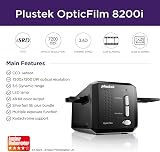 Plustek 8200i SE OpticFilm 8200iSE Film Scanner - 7200x7200 dpi, Infrared Dust view 2