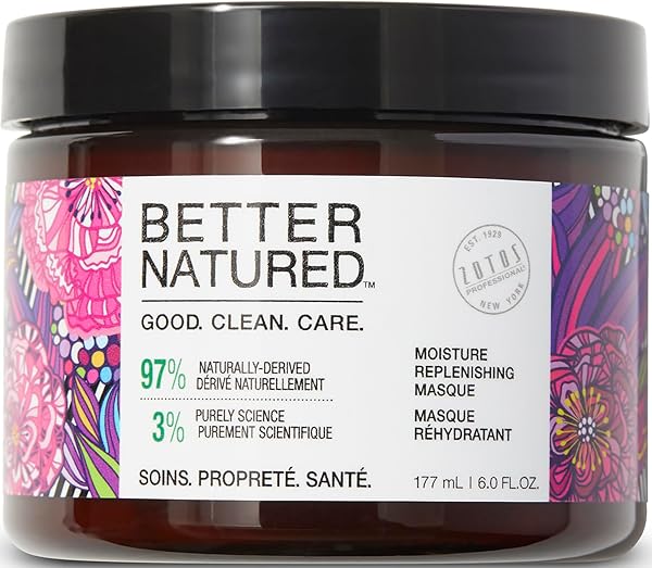BETTER NATURED MOISTURE REPLENISHING HAIR MASK – DEEP CONDITIONER FOR DRY & DAMAGED HAIR, 6 FL OZ