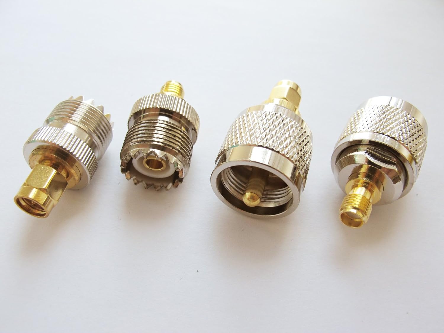 4x PL259 SO239 Connector Kits UHF SMA Male Female Adapter Antenna Test ...