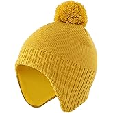 Home Prefer Toddler Boys Girls Hats Earflaps Fleece Knit Beanie Kids Winter Hat