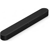 Sonos Beam Ultra Soundbar with Dolby Atmos and Multiroom Audio - Black | 9 Drivers | AI Speech Enhancement | Voice Control | Works with Sonos Sub Mini &amp; Rears | WiFi